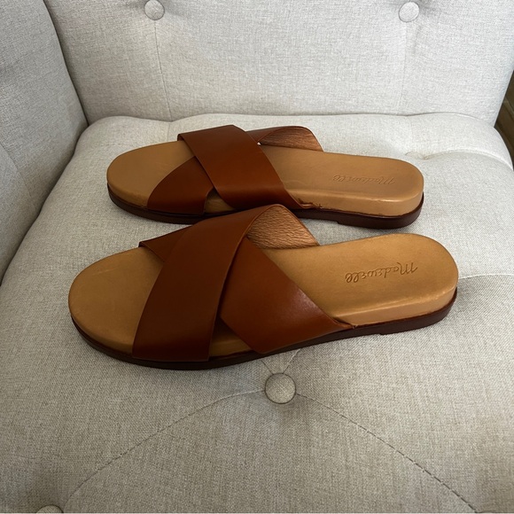 Madewell NEW The Louisa Crisscross Slide SIZE 9.5 - Picture 5 of 10